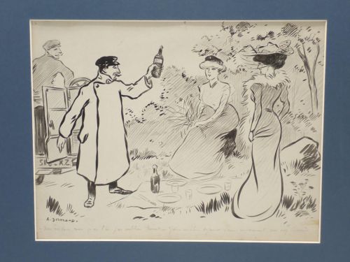 Portada del libro de Dibujo original de A. Bertrand para ser publicado