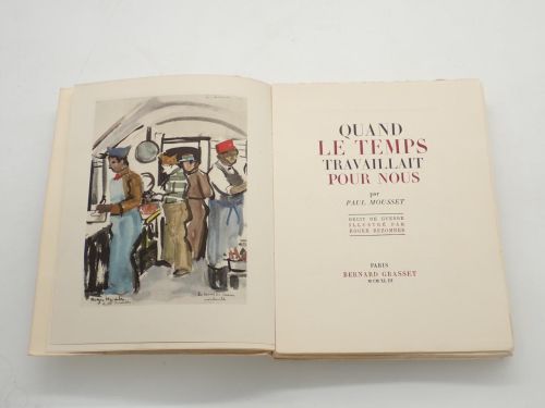 Portada del libro de Quand le temps travaillait pour nous. Récit de guerre illustré par Roger Bezombes