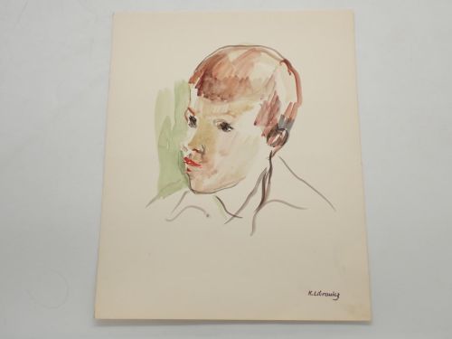 Portada del libro de Retrato de un joven  [ACUARELA ORIGINAL DE KATHERINE LIBROWICZ]