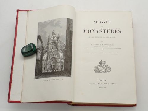 Portada del libro de Abbayes et monastères. Histoire, monuments, souvenirs et ruines. Illustrations par Clerget, Lancelot...