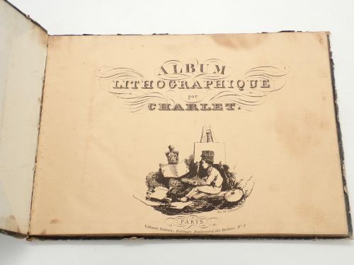 Portada del libro de Album lithographique par Charlet