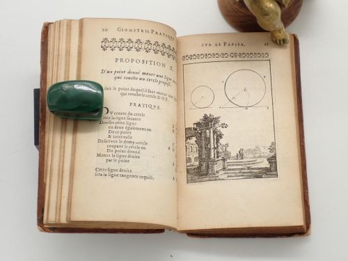 Portada del libro de Pratique de la geometrie, sur le papier et sur le terrain. Avec un nouvel ordre & une methode particuliere...