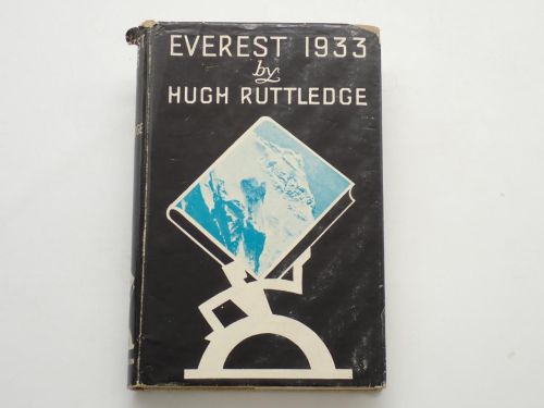 Portada del libro de Everest, 1933 [TEXTO EN INGLÉS]
