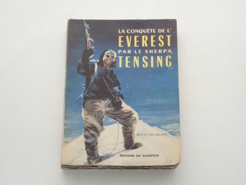 Portada del libro de La conquête de l'Everest par le sherpa Tensing