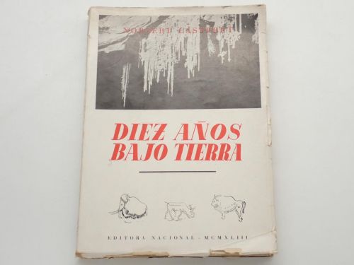 Portada del libro de Diez años bajo tierra. Traducción del Marqués de Loriana