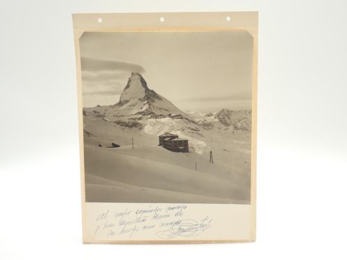 Portada del libro de Monte Cervino o Matterhorn [FOTOGRAFÍA ORIGINAL MONTADA SOBRE CARTULINA]