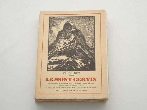 Portada del libro de Le Mont Cervin. Ouvrage traduit de l'italien par Mme. L. Espinasse-Mongenet. Préambule de Marcel Rouff,...